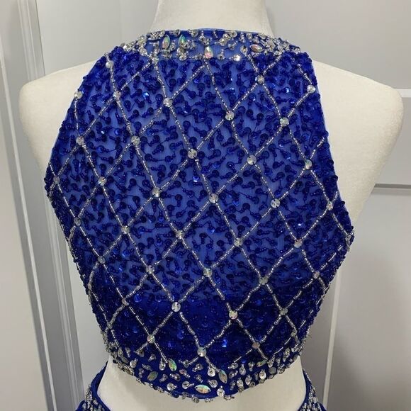 New Beaded & Sequined 2 Piece Ball Gown - Picture 11 of 11